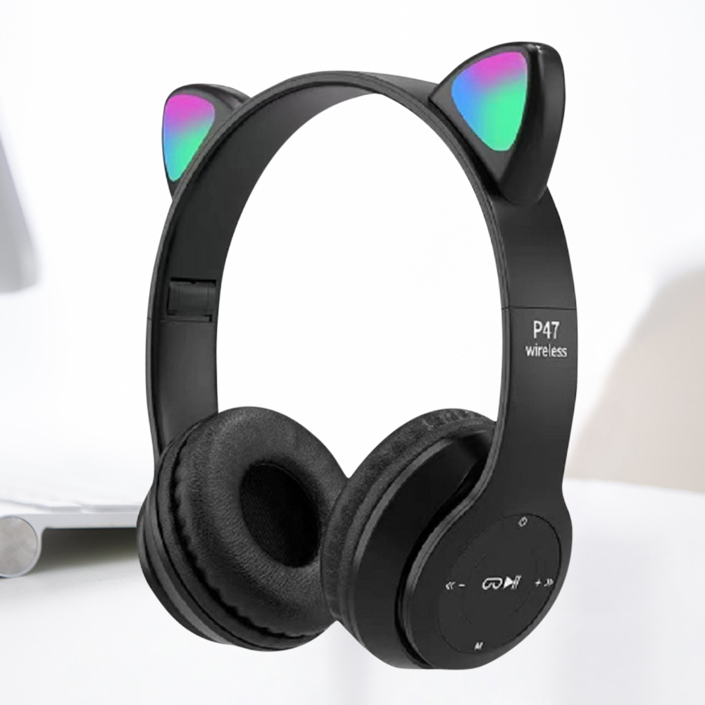 Cat Ear Bluetooth Headset Led - Nette Katze Ohr Bluetooth Kopfhörer LED