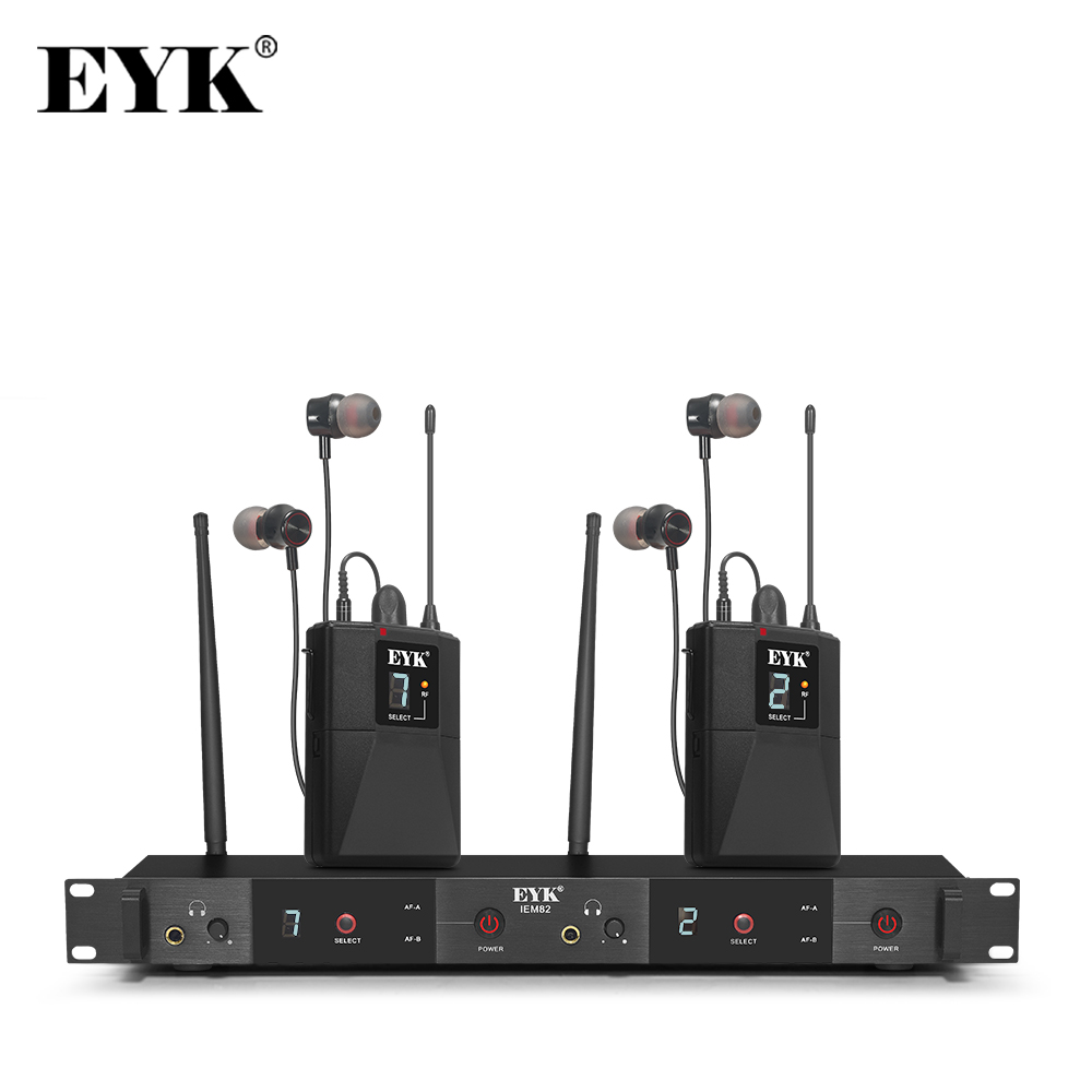 In Ear Monitors For Singers - EYK IEM82 UHF Wireless In-Ear-Monitorsystem, zwei