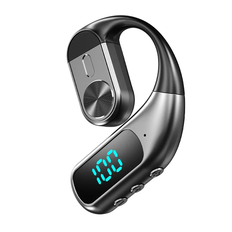 Bone Conduction Running Headphones - Kabellose Bluetooth-Kopfhörer mit Mikrofon, Luftleitungs-Technologie, KI-gestützte