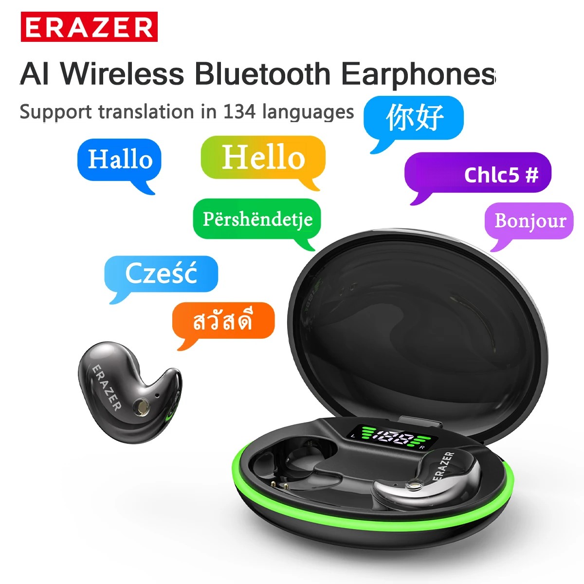Sleep Mask Headphones Bluetooth - EARZER XF58 In-Ear Bluetooth-Kopfhörer mit Mikrofon,