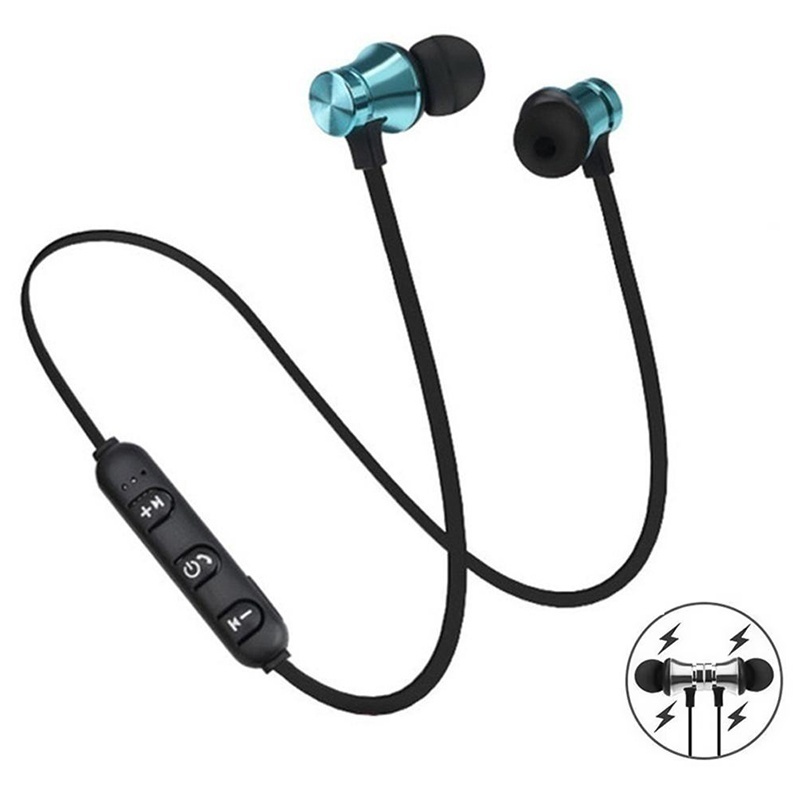 Magnetic Neckband Sports Earphones - Nackenbügel-In-Ear-Kopfhörer mit magnetischer Adsorption, kabelloses Bluetooth-Headset,