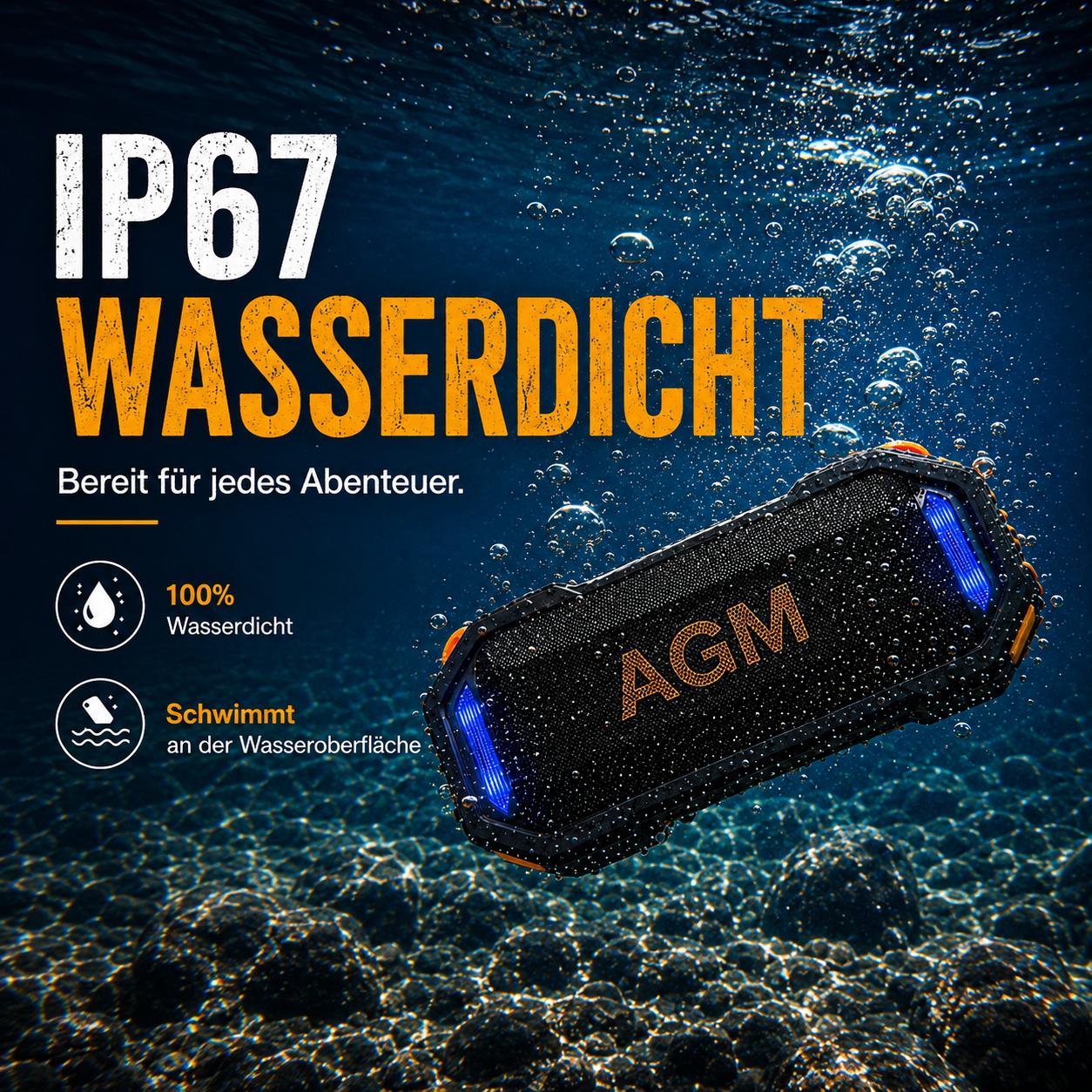 AGM MAG ROCK Outdoor Kabellose – Portable Bluetooth Speaker Waterproof Ipx7 Bewertung und Preis