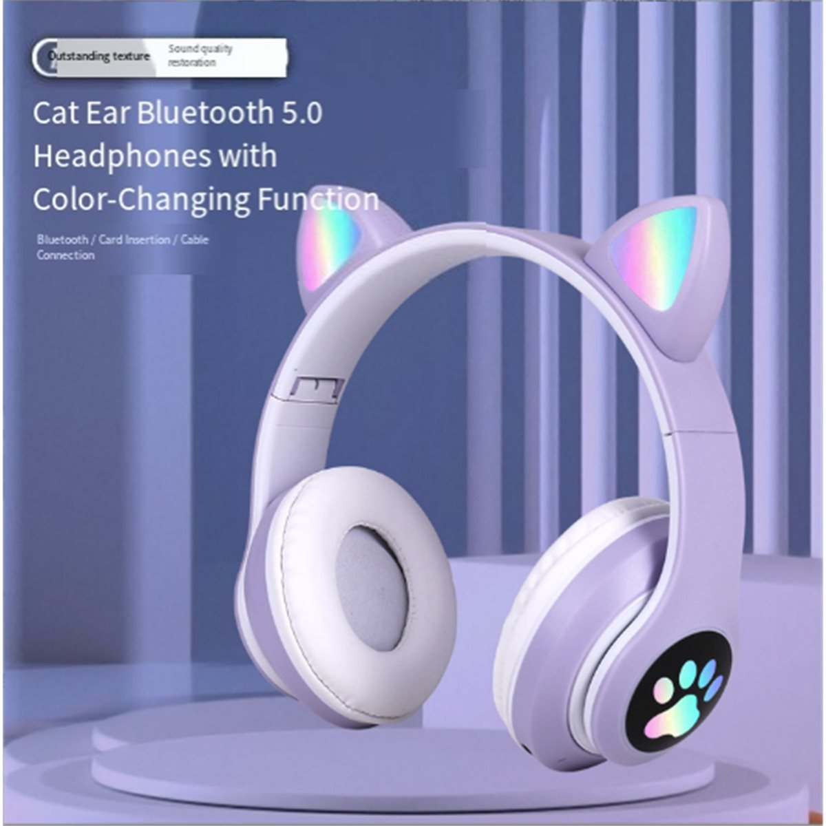 DT90 Neues Niedliches Katzenoh – Cat Ear Bluetooth Headset Led Bewertung und Preis