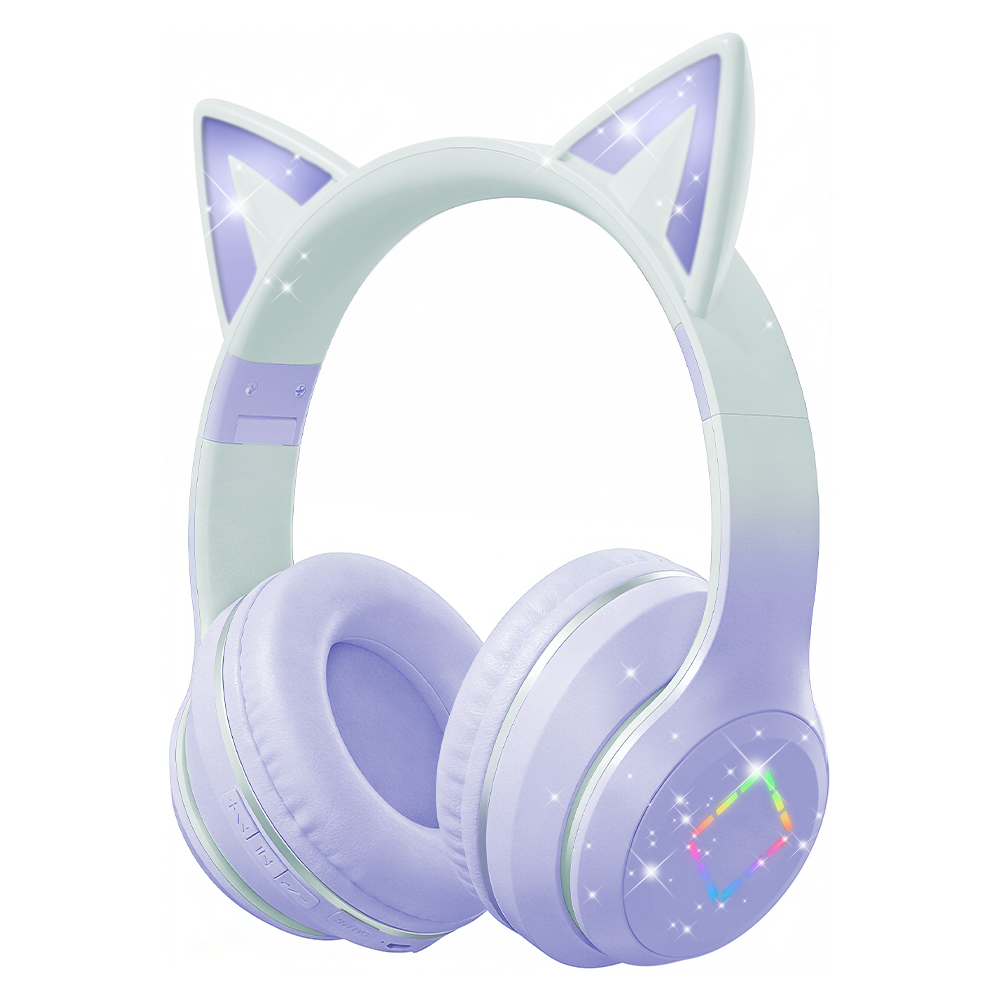 Schöne Kawaii-Katzenohr-Kopfhö – Cat Ear Bluetooth Headset Led Bewertung und Preis
